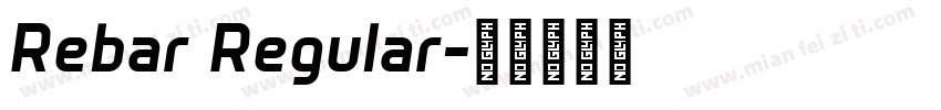 Rebar Regular字体转换